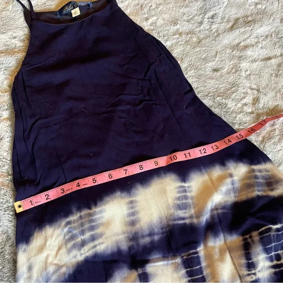 Francesca’s Collection Blue Rain Boho Tie Dye Midi Draped Dress - SMALL - Picture 9 of 10